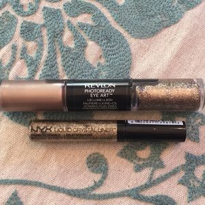 NYX & Revlon Glitter eye